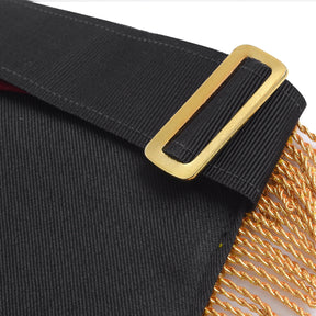 Past High Priest Royal Arch Chapter Apron - Red Velvet with Side Tabs - Bricks Masons