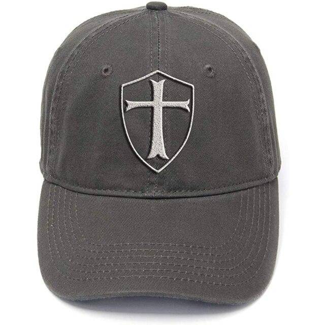 Knights Templar Commandery Baseball Cap - Shield Washed Cotton Adjustable (Multiple colors)