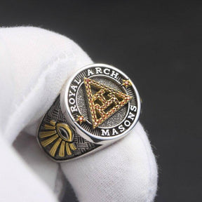 Royal Arch Chapter Ring - Triple Tau Sterling Silver