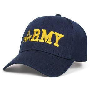 Master Mason Blue Lodge Baseball Cap - ARMY Compass and Square G