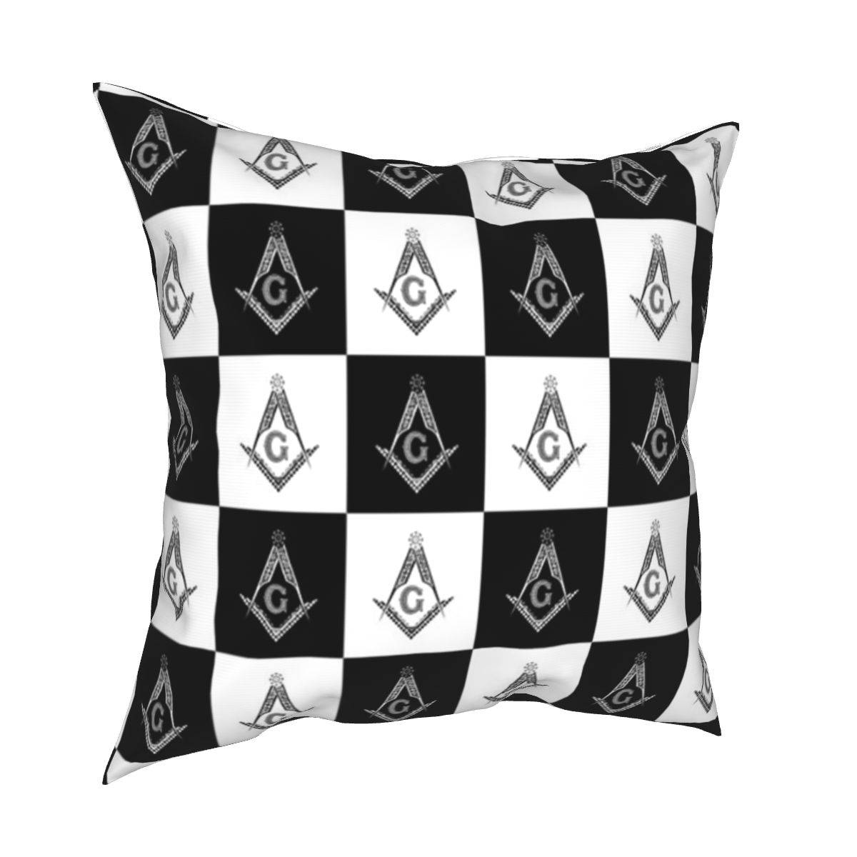 Master Mason Blue Lodge Pillowcase - Square and Compass G Pillow Cover