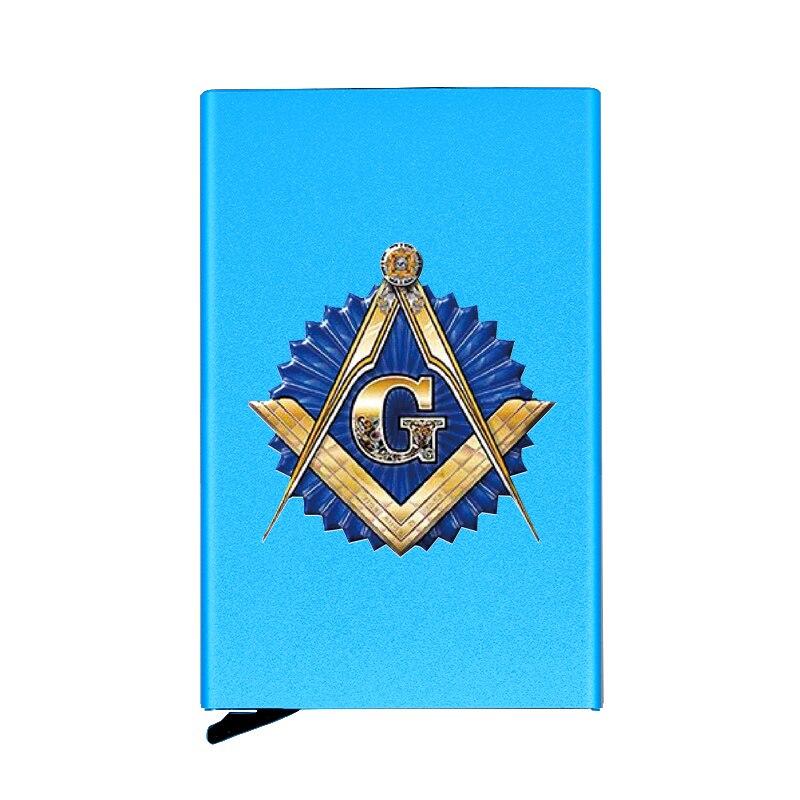 Master Mason Blue Lodge Wallet - Automatic Pop-up Credit Card