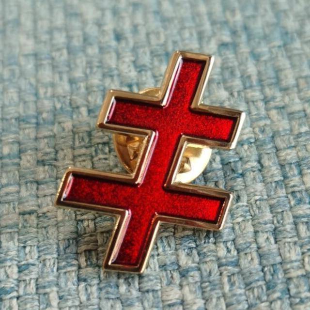 33rd Degree Scottish Rite Lapel Pin - 1" 25.4mm Cross