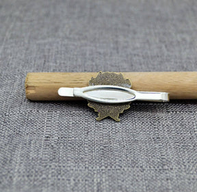 Master Mason Blue Lodge Tie Bar - Retro Brass Pillars Gold