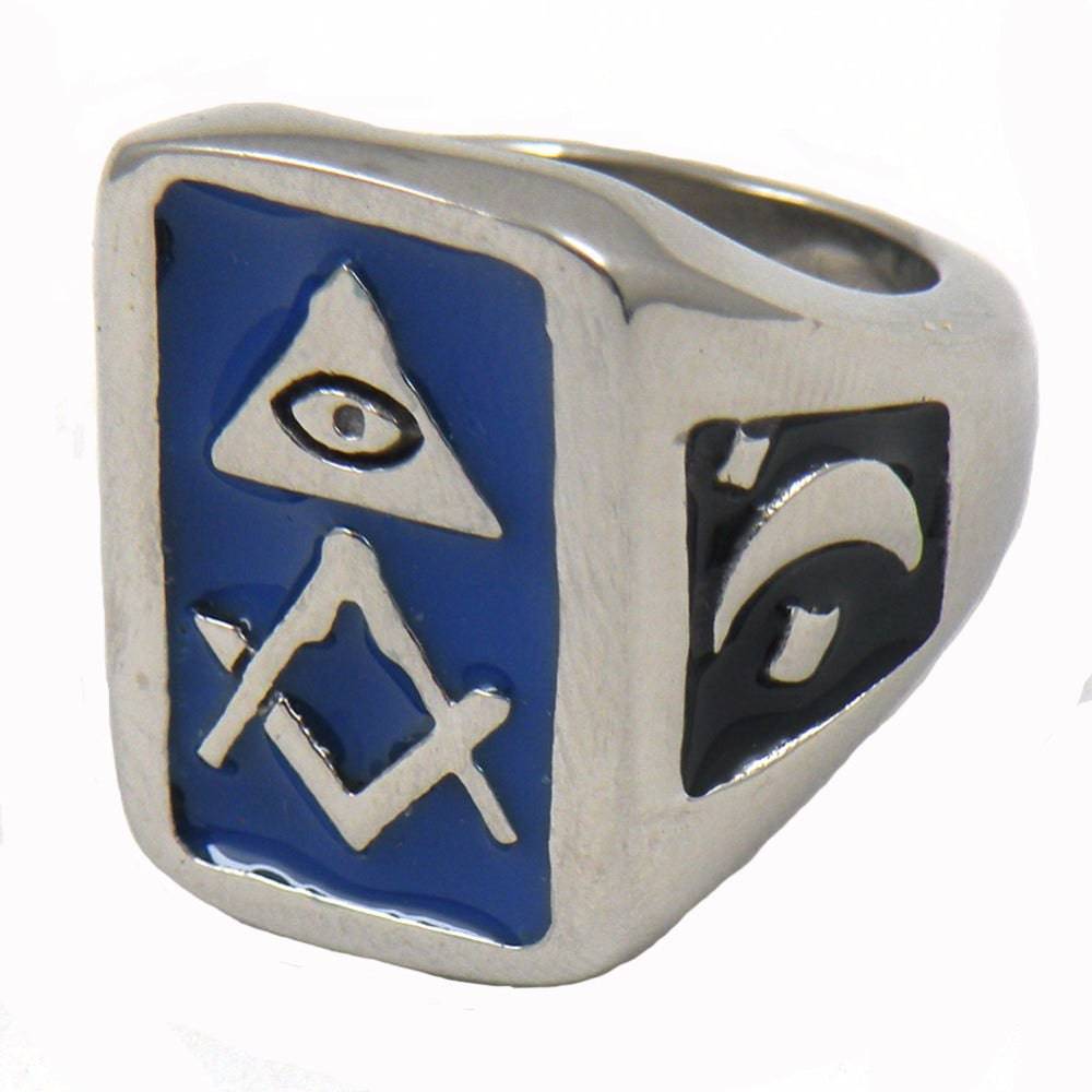 Master Mason Blue Lodge Ring - Eye Of Providence