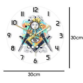 Master Mason Blue Lodge Clock - Eye of Providence LED