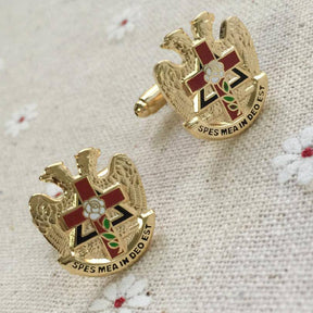 32nd Degree Scottish Rite Cufflink - SPES MEA IN DEO EST