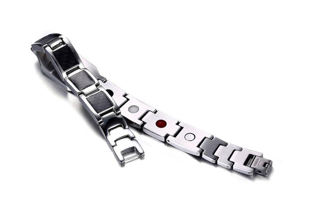 Master Mason Blue Lodge Bracelet - Silver Magnetic Stainless Steel