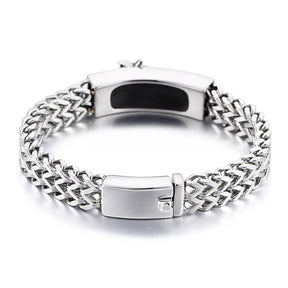 Master Mason Blue Lodge Bracelet - Interlaced Stainless Steel