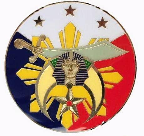 Shriners Car Emblem - Egyptian Crescent Medallion