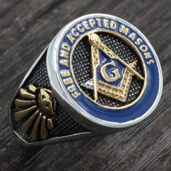 Master Mason Blue Lodge Ring - Free and Accepted Masons