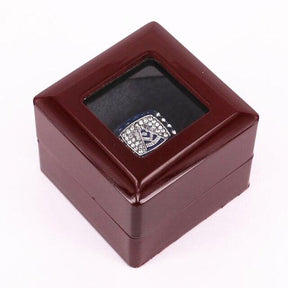 Past Master Blue Lodge Ring - Zirconia with Velvet Box