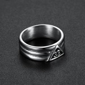 33rd Degree Scottish Rite Ring - Classic [Silver & Gold]