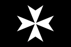 Order Of Malta Commandery Flag - Black