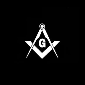 Master Mason Blue Lodge Sticker Decal - Compass Square G