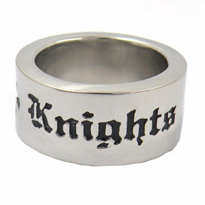 Knights Templar Commandery Ring - Stainless Steel With Cross