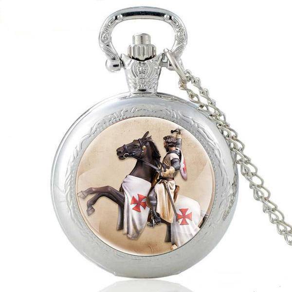 Knights Templar Commandery Pocket Watch - Multiple Colors