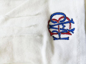 R.A.O.B. Gloves - White Cotton with Red & Blue - Bricks Masons