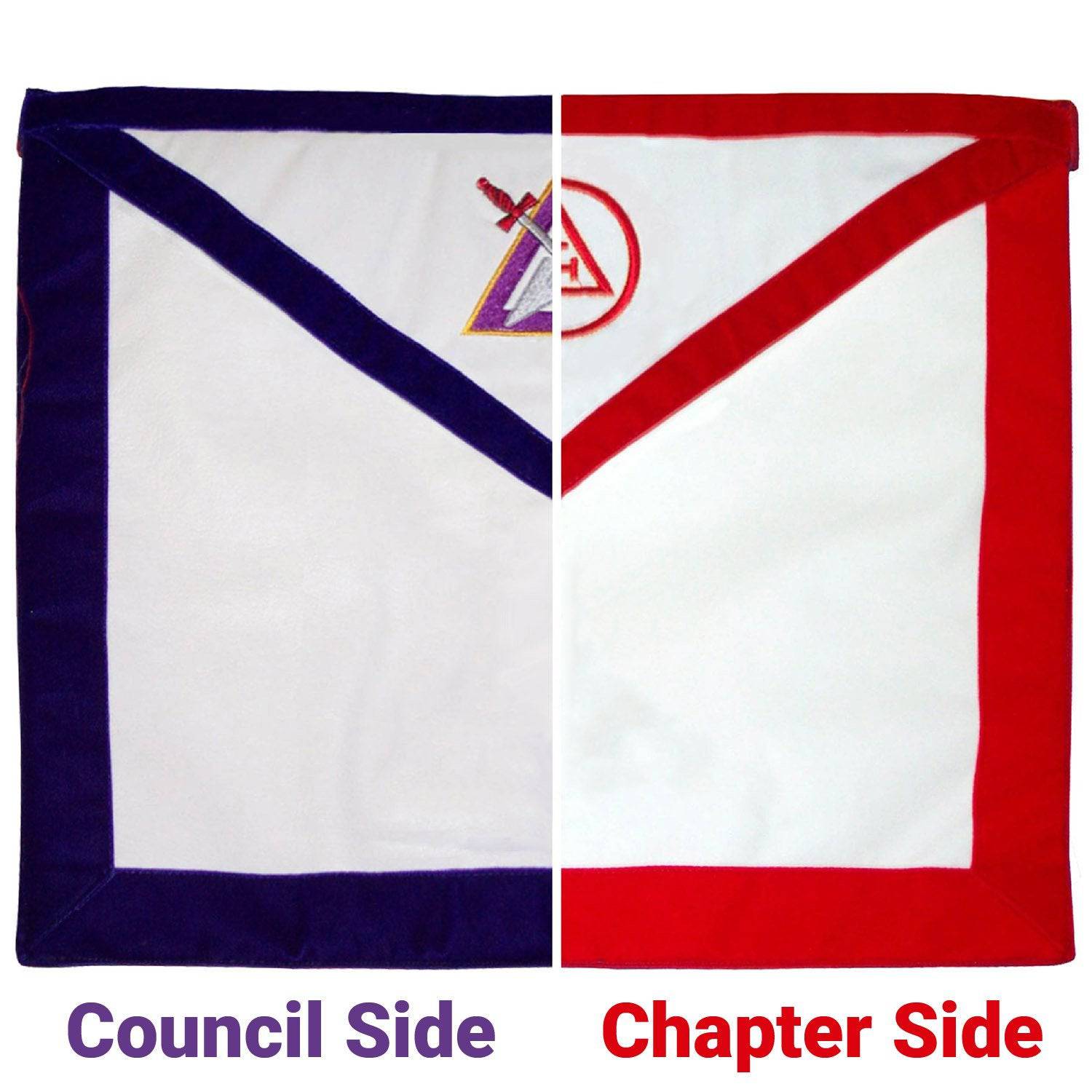 Royal Arch Chapter & Council Apron - Reversible Double-Sided