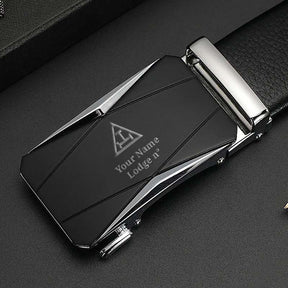 Royal Arch Chapter Belt - Black Leather - Bricks Masons