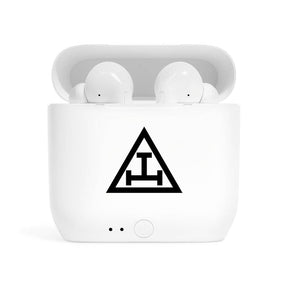 Royal Arch Chapter Earbud - White - Bricks Masons