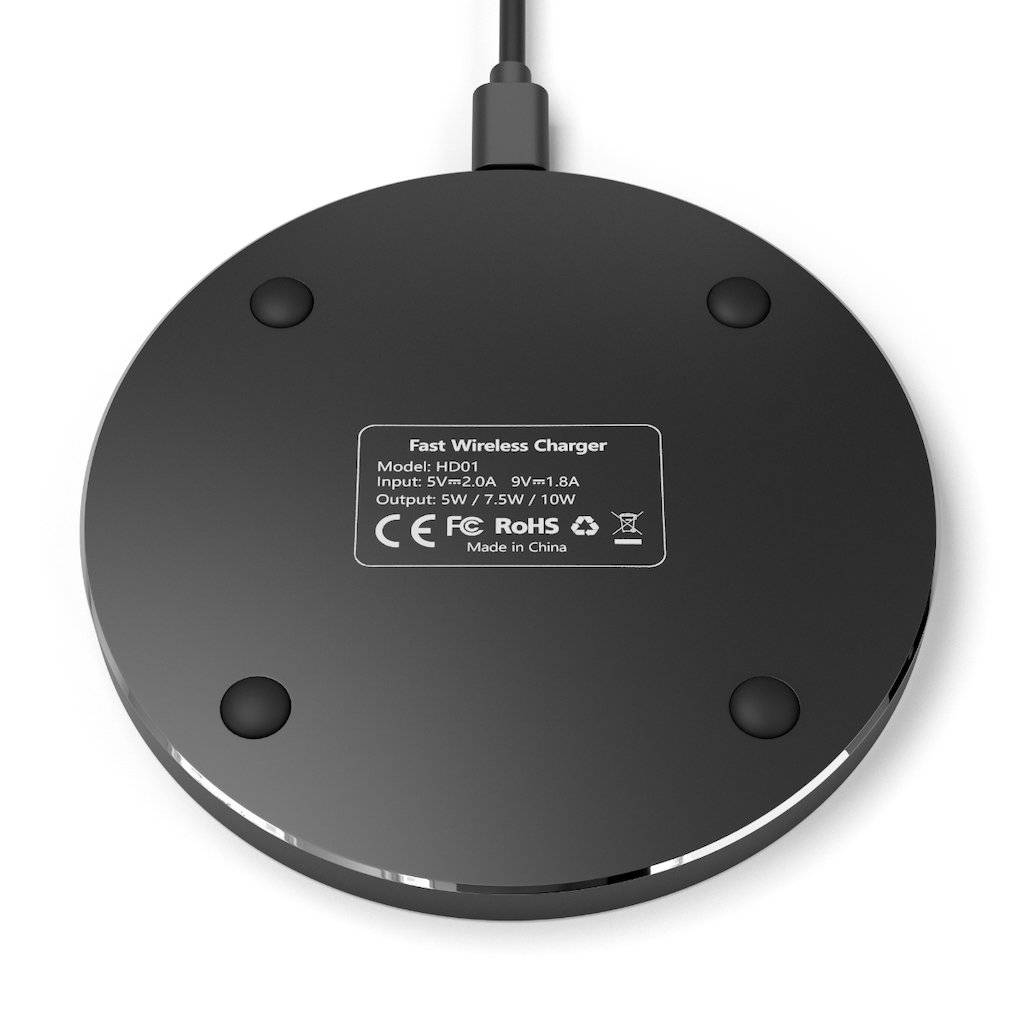 Royal Arch Chapter Wireless Charger - Black & White - Bricks Masons