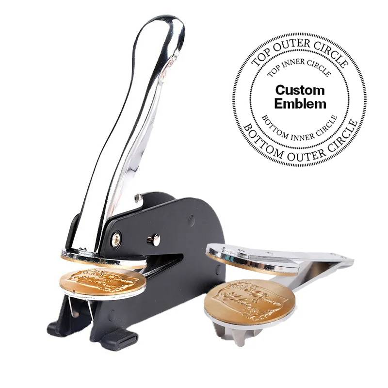 Royal & Select Masters Seal Press - Desktop  Stainless Steel With Customizable Stamp - Bricks Masons