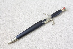 Knights Templar Sword - Brass Medieval Red Cross Crusader With Black Scabbard (15.4") - Bricks Masons
