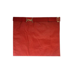 26th Degree Scottish Rite Apron - All Red Satin & Moire Prince of Mercy