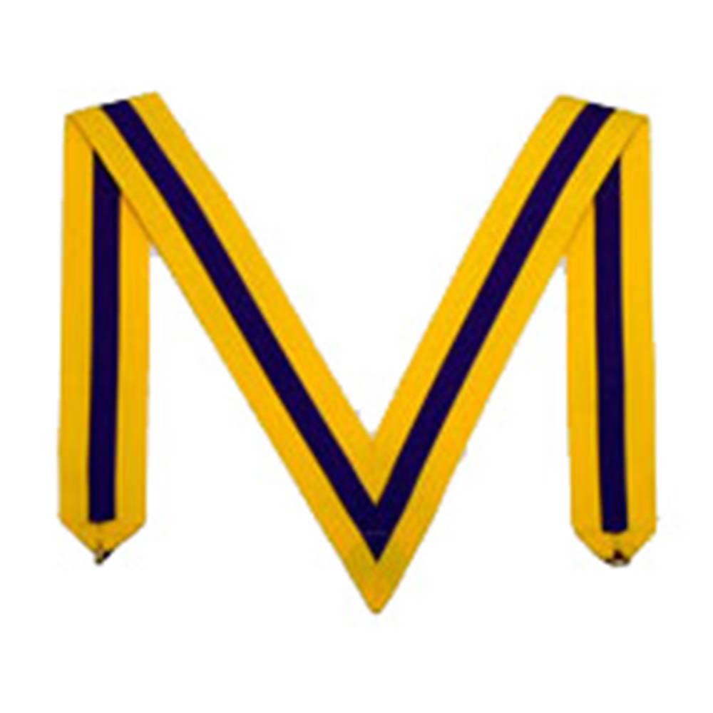 Supreme Ruler Order of The Secret Monitor Collarette - Blue & Yellow - Bricks Masons