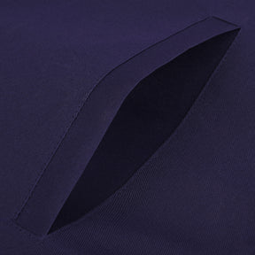 Tyler Blue Lodge Officer Apron - Navy Velvet With Silver Embroidery Thread - Bricks Masons