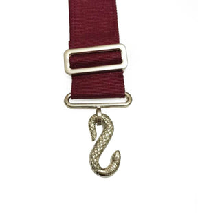 Universal Apron Belt Extender - Red Belt with Silver/Gold Clasp - Bricks Masons
