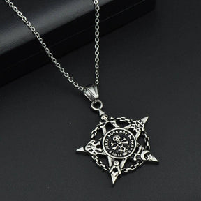 Widows Sons Necklace - Fivepointed Star Skull & Bones - Bricks Masons