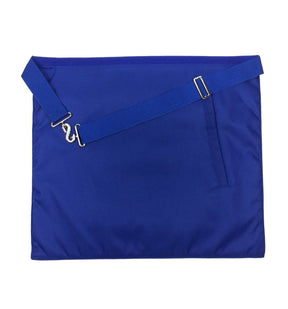 Worshipful Master Blue Lodge Officer Apron - Royal Blue with Wreath - Bricks Masons