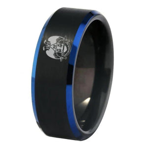 32nd Degree Scottish Rite Ring - Wings Down Black Stone Color - Bricks Masons