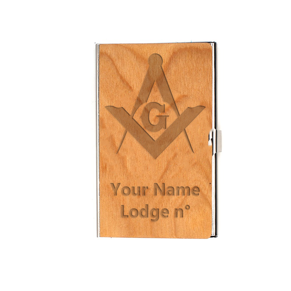 Master Mason Blue Lodge Card Holder - (RFID Protection) - Bricks Masons