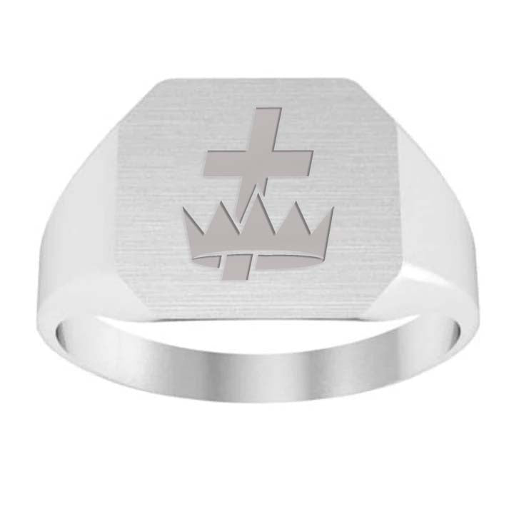 Knights Templar Commandery Ring - Sterling Silver - Bricks Masons