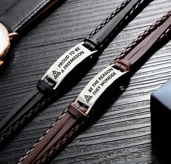 Royal Arch Chapter Bracelet - Black & Brown - Bricks Masons