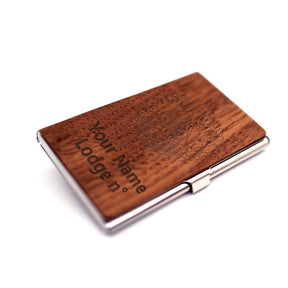 Grand Master Blue Lodge Business Card Holder - (RFID Protection) - Bricks Masons