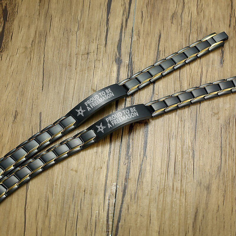 OES Bracelet - Stainless Steel - Bricks Masons