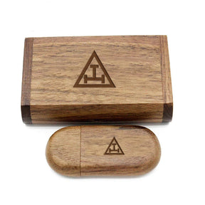 Royal Arch Chapter USB Flash Drives - Various Wood Colors - Bricks Masons