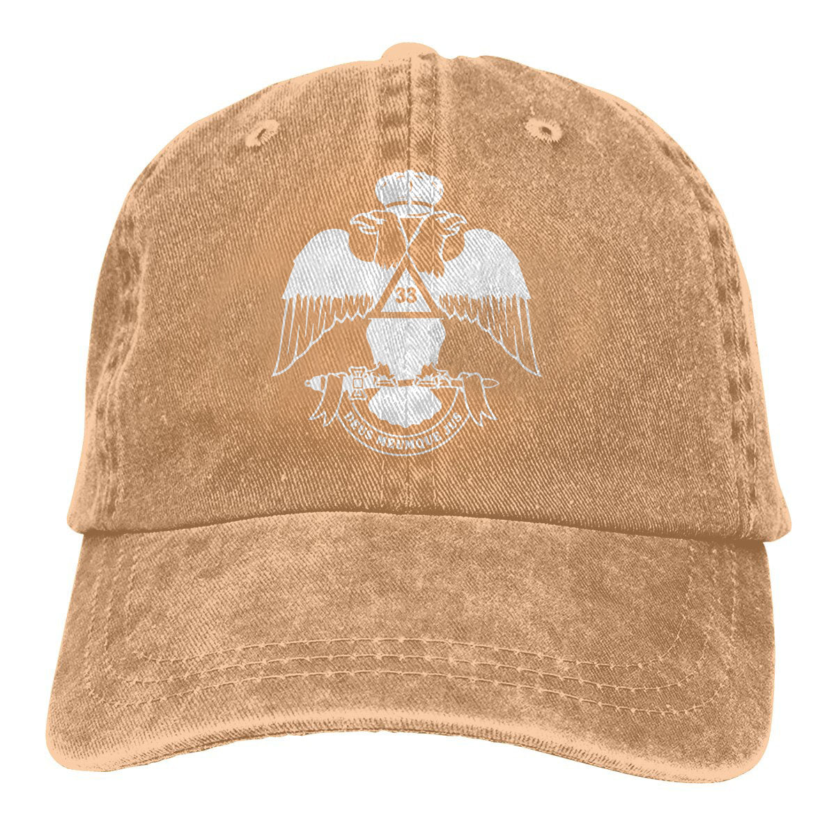 33rd Degree Scottish Rite Baseball Cap - Wings Down Various Colors - Bricks Masons