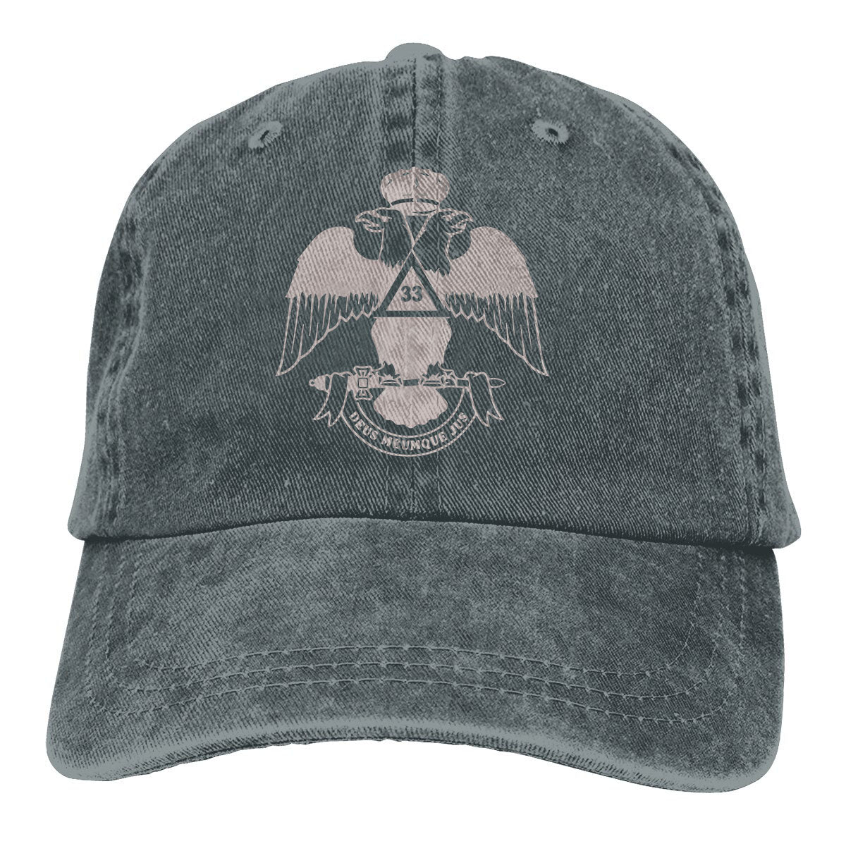 33rd Degree Scottish Rite Baseball Cap - Wings Down Various Colors - Bricks Masons