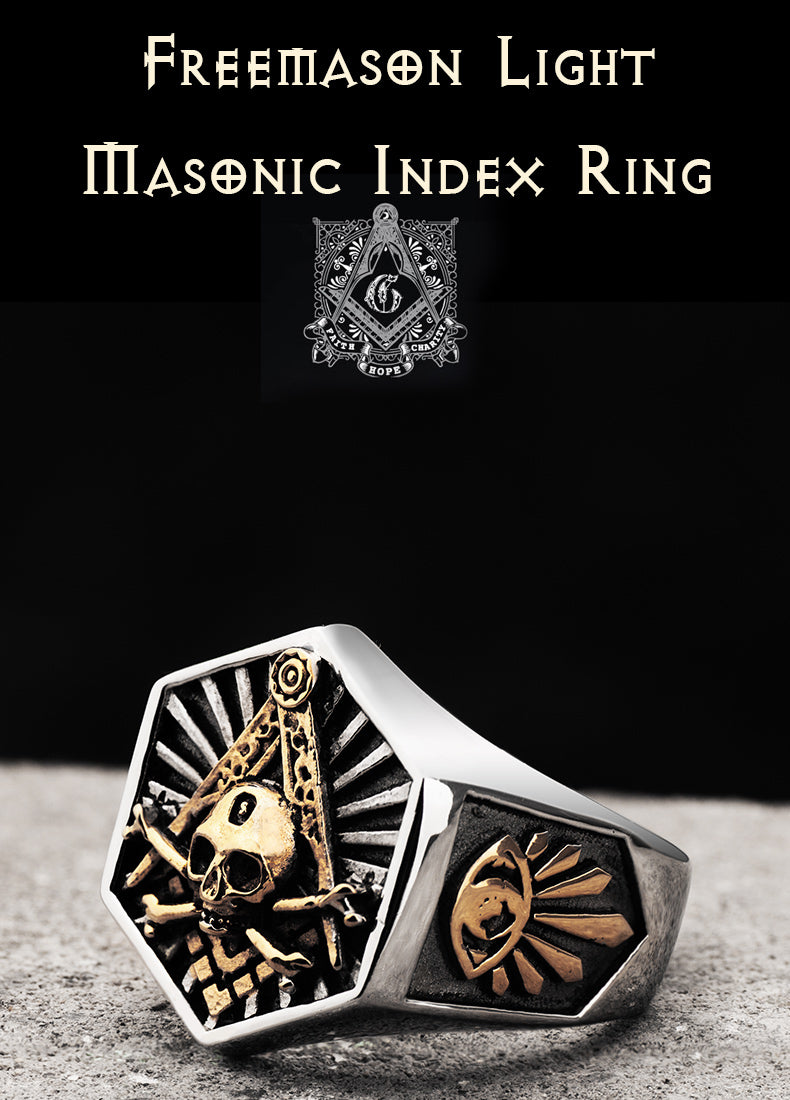 Widows Sons Ring - Stainless Steel - Bricks Masons