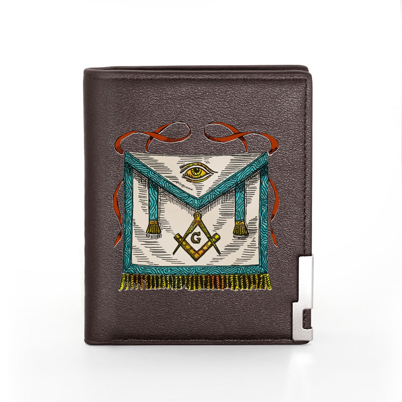Master Mason Blue Lodge Wallet - Light Blue - Bricks Masons