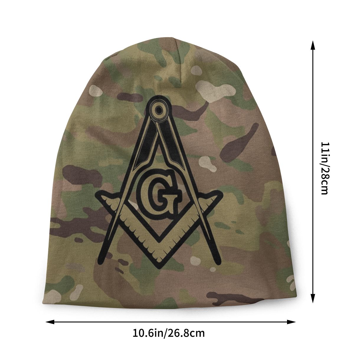 Master Mason Blue Lodge Beanie - Military Warm Hat - Bricks Masons