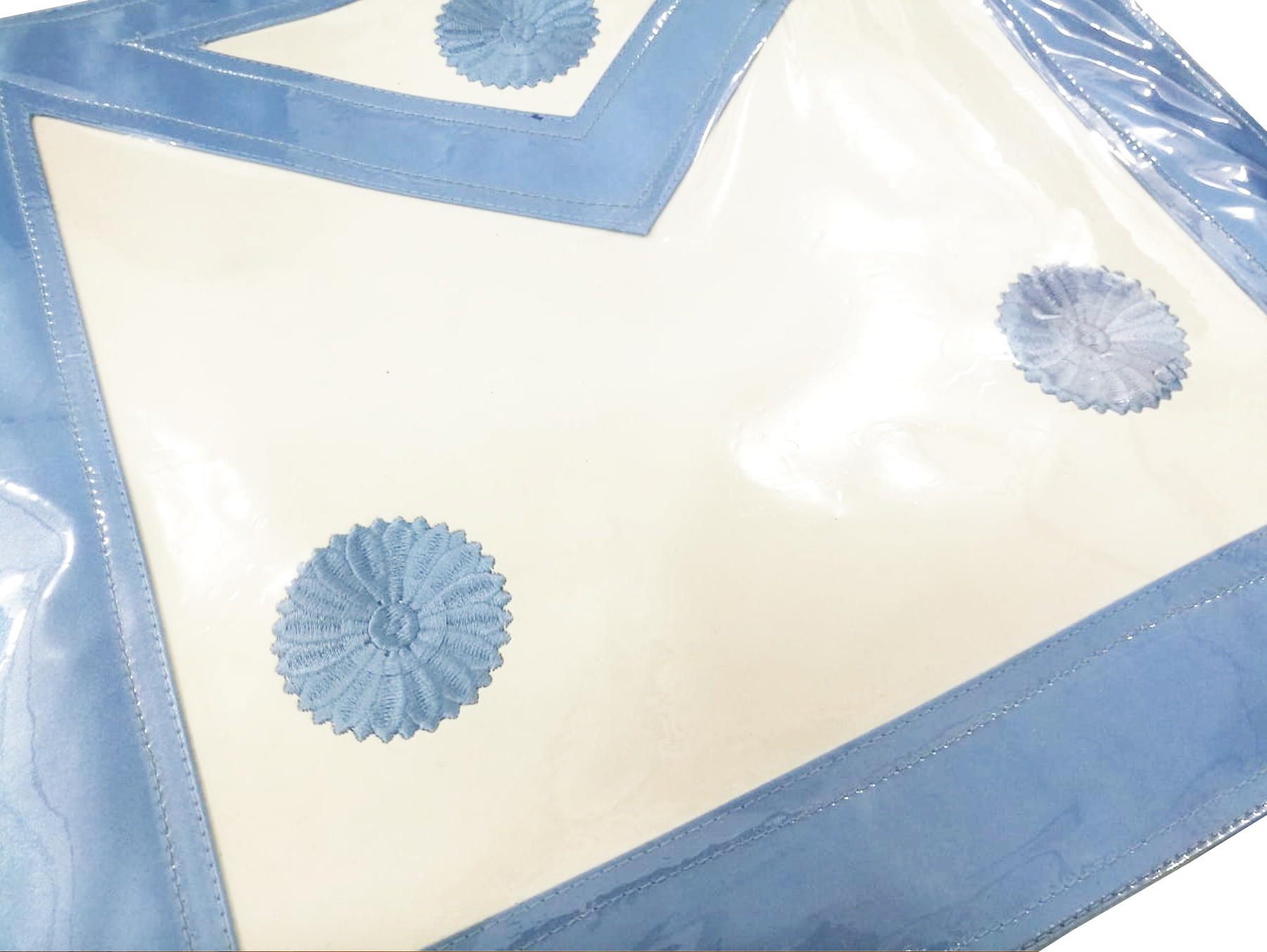 Master Mason Plastic Cover Apron - Sky Blue - Bricks Masons