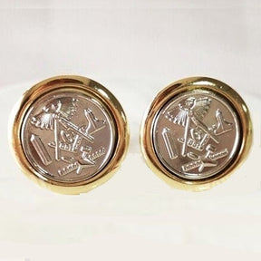 Master Mason Blue Lodge Cufflink - Square & Compass - Bricks Masons