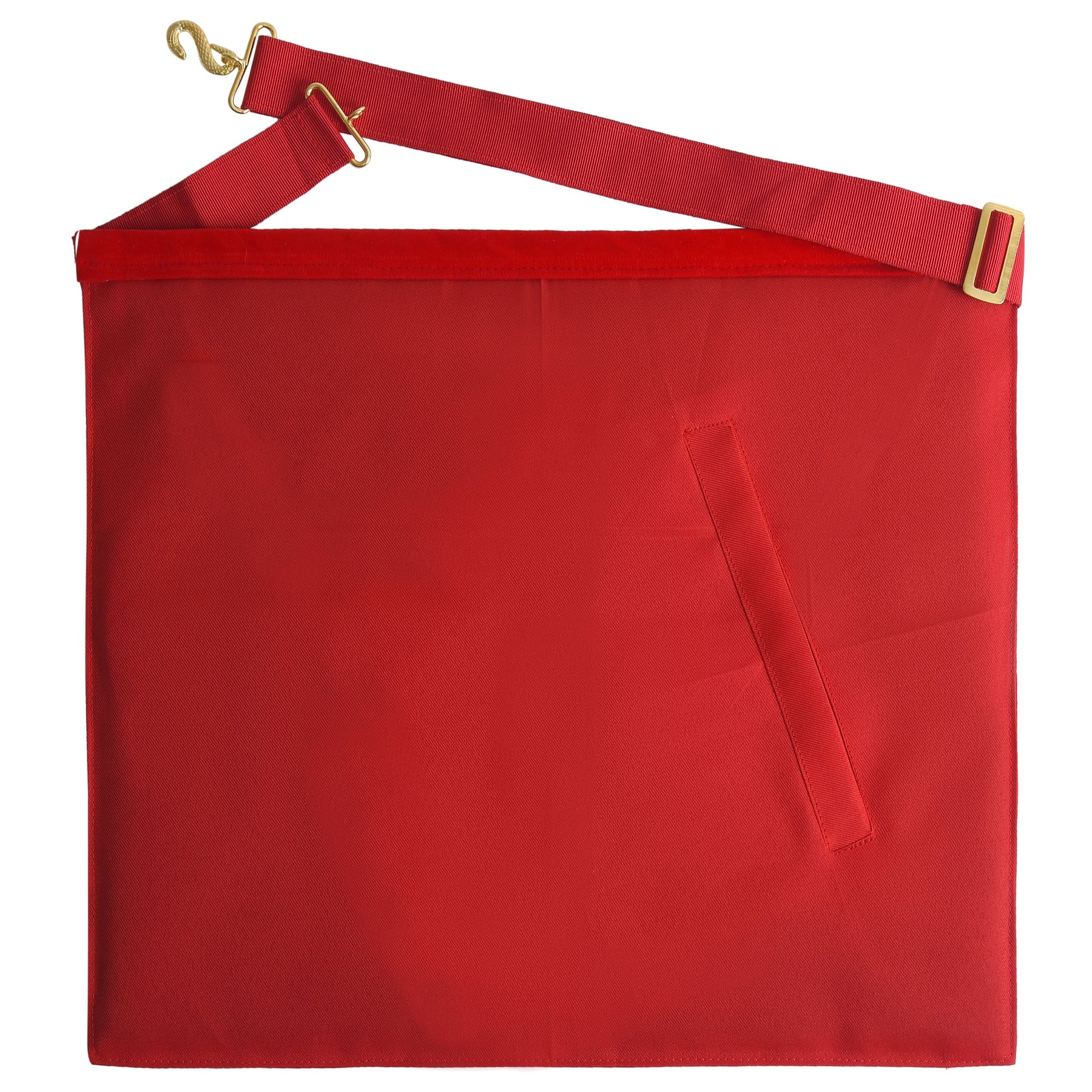 High Priest Royal Arch Chapter Apron - Red Velvet & Gold Embroidery - Bricks Masons