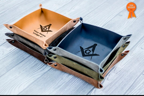 Master Mason Blue Lodge Valet Tray - Various Colors - Bricks Masons